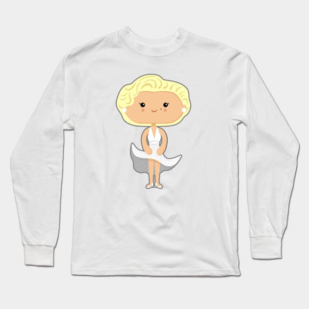 Marilyn Long Sleeve T-Shirt by sombrasblancas